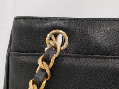 CHANEL Caviar Skin Triple Coco Shoulder Bag with Seal 2nd Generation Shoulder Bag