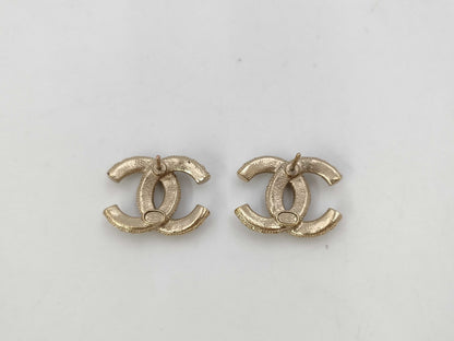 CHANEL Coco Mark x Rhinestone Earrings A20K Box Earrings