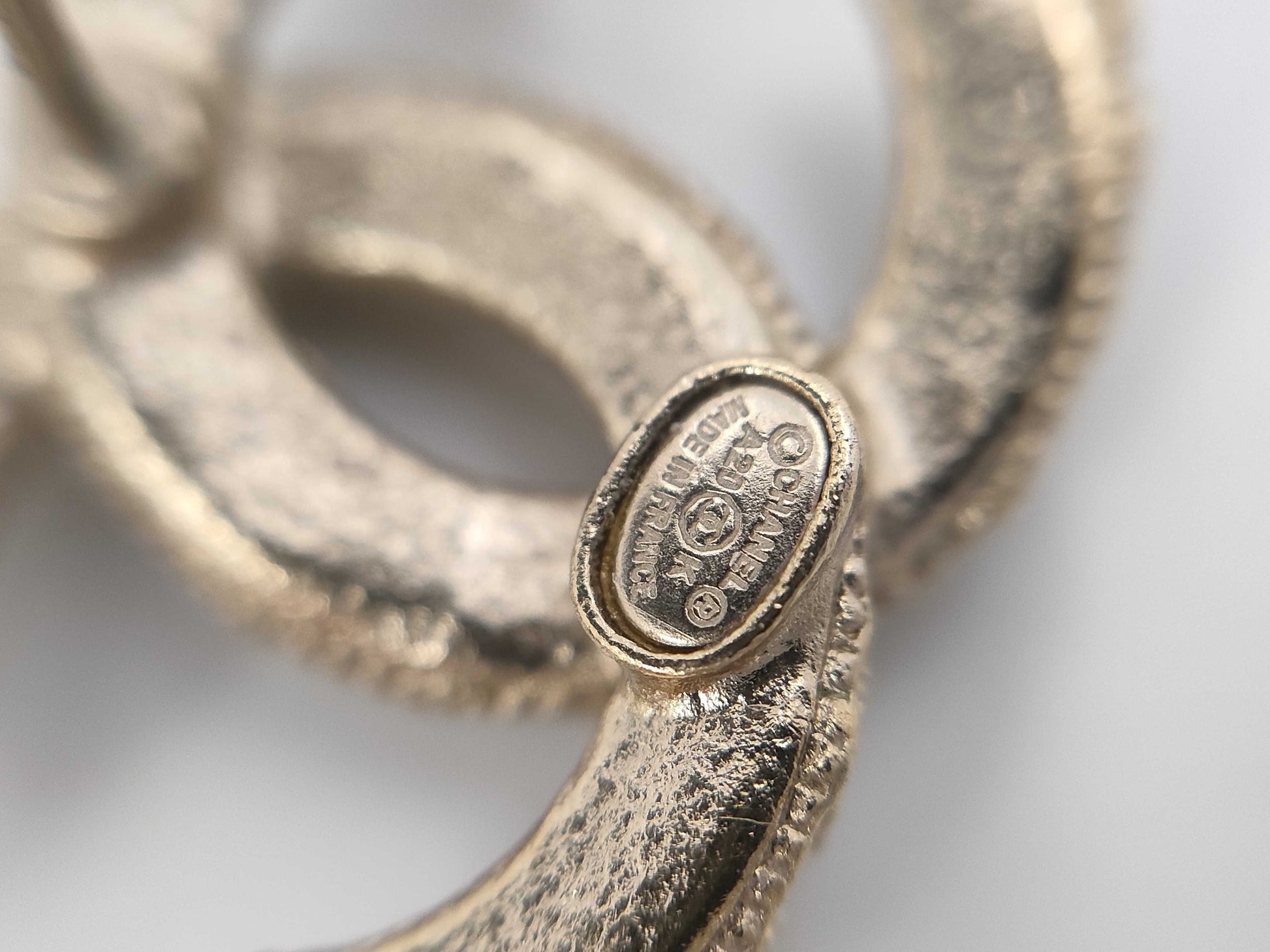 CHANEL Coco Mark x Rhinestone Earrings A20K Box Earrings