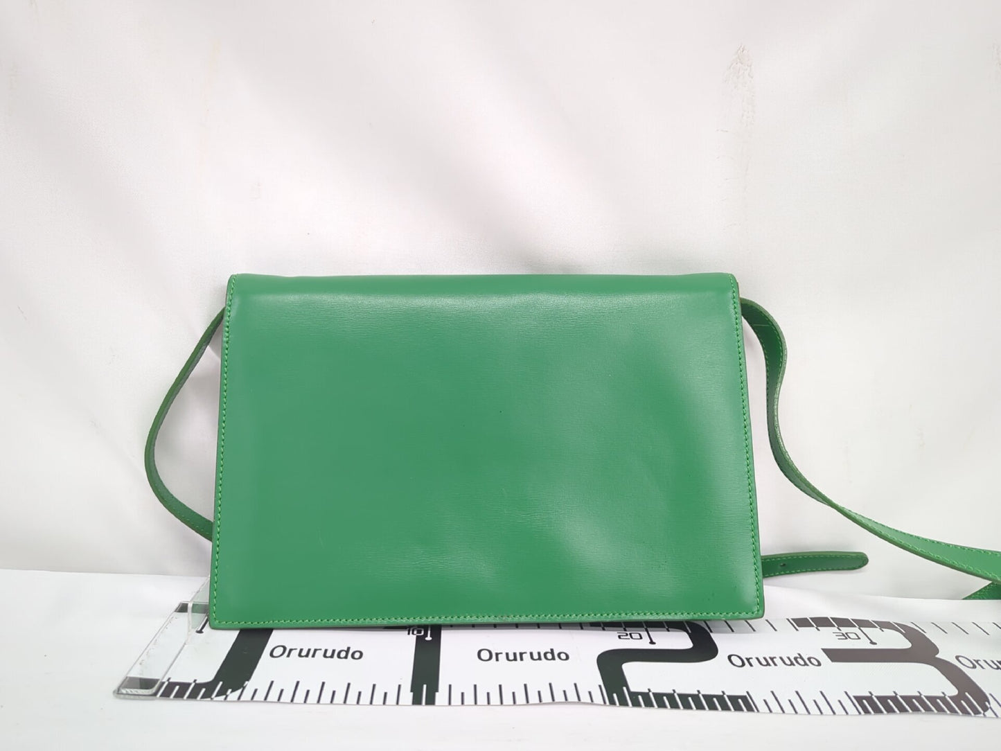 CELINE Circle Fittings Green Shoulder Bag