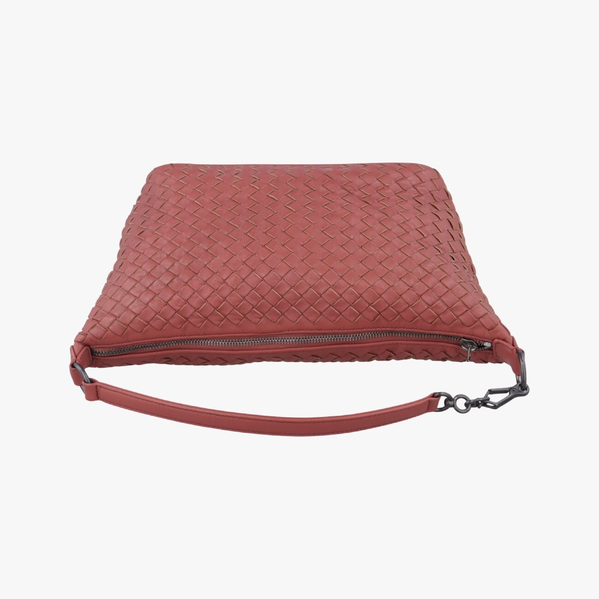 BOTTEGA VENETA Intrecciato Red Lambskin B01155270G Shoulder Bag