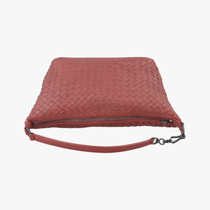 BOTTEGA VENETA Intrecciato Red Lambskin B01155270G Shoulder Bag