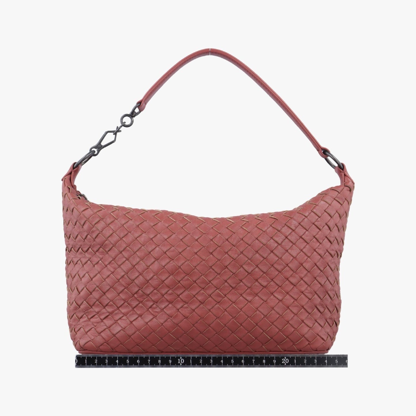BOTTEGA VENETA Intrecciato Red Lambskin B01155270G Shoulder Bag