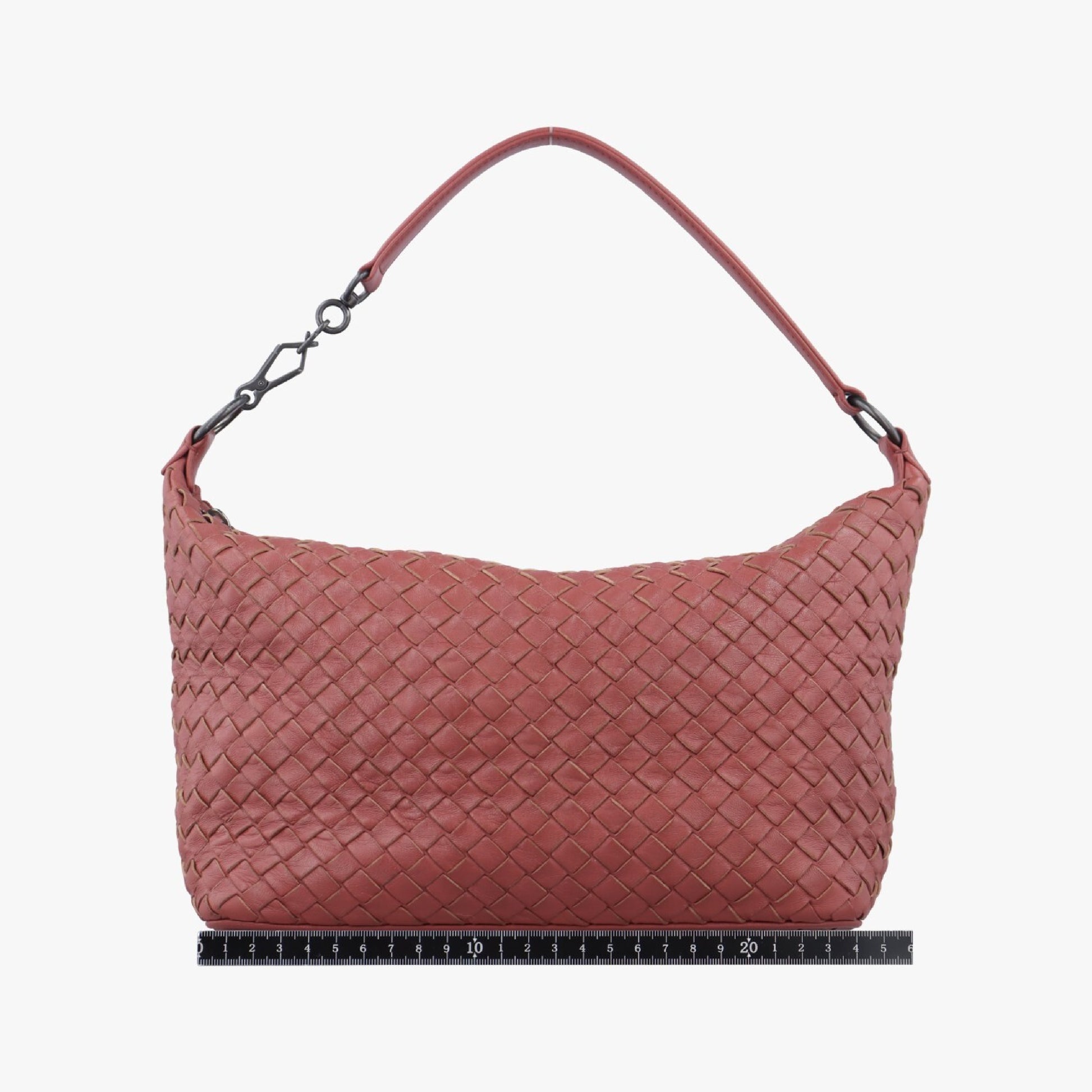 BOTTEGA VENETA Intrecciato Red Lambskin B01155270G Shoulder Bag