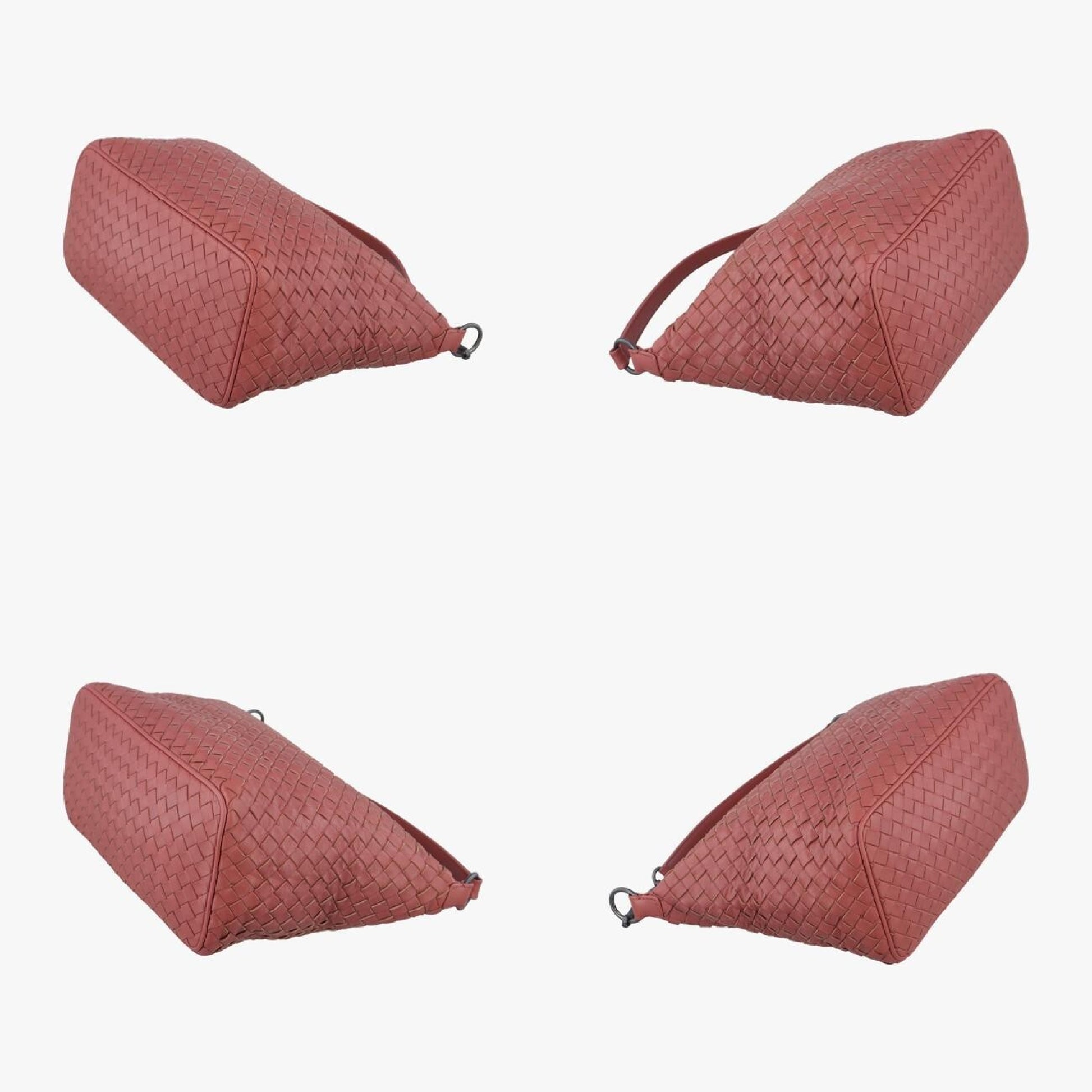 BOTTEGA VENETA Intrecciato Red Lambskin B01155270G Shoulder Bag