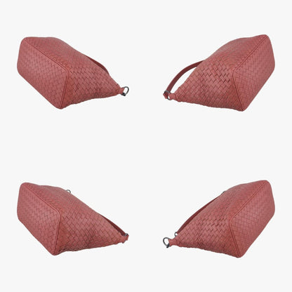 BOTTEGA VENETA Intrecciato Red Lambskin B01155270G Shoulder Bag