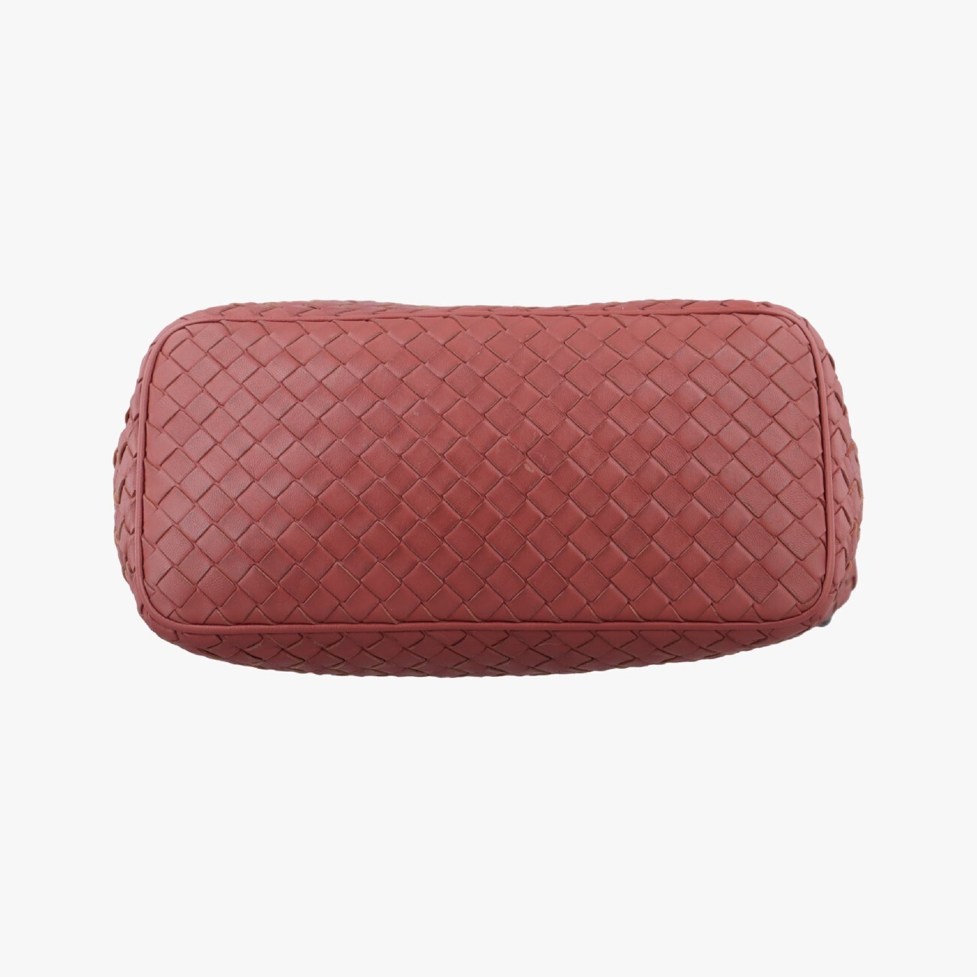BOTTEGA VENETA Intrecciato Red Lambskin B01155270G Shoulder Bag