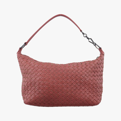 BOTTEGA VENETA Intrecciato Red Lambskin B01155270G Shoulder Bag