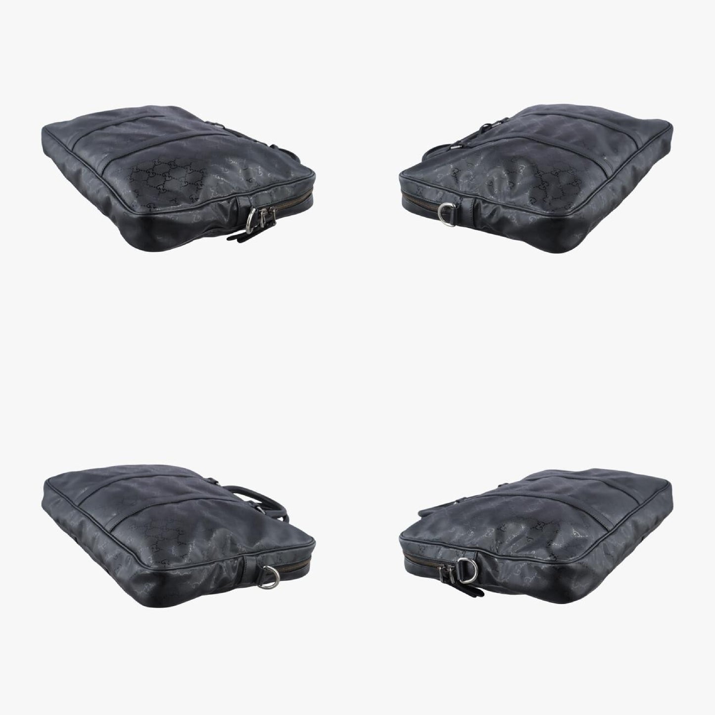 GUCCI Diamante Black Patent 208463 I014457432 Shoulder Bag