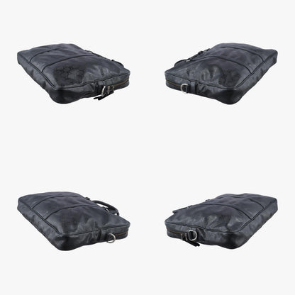 GUCCI Diamante Black Patent 208463 I014457432 Shoulder Bag