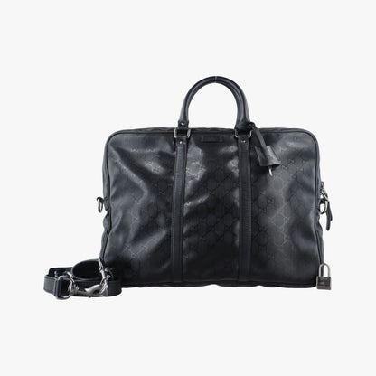 GUCCI Diamante Black Patent 208463 I014457432 Shoulder Bag