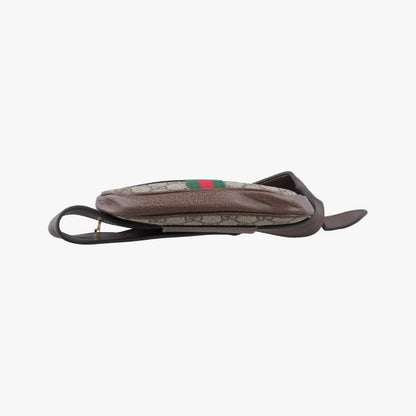 GUCCI Ophidia Brown x Multicolor PVC Coated Canvas x Leather 519308 Shoulder Bag