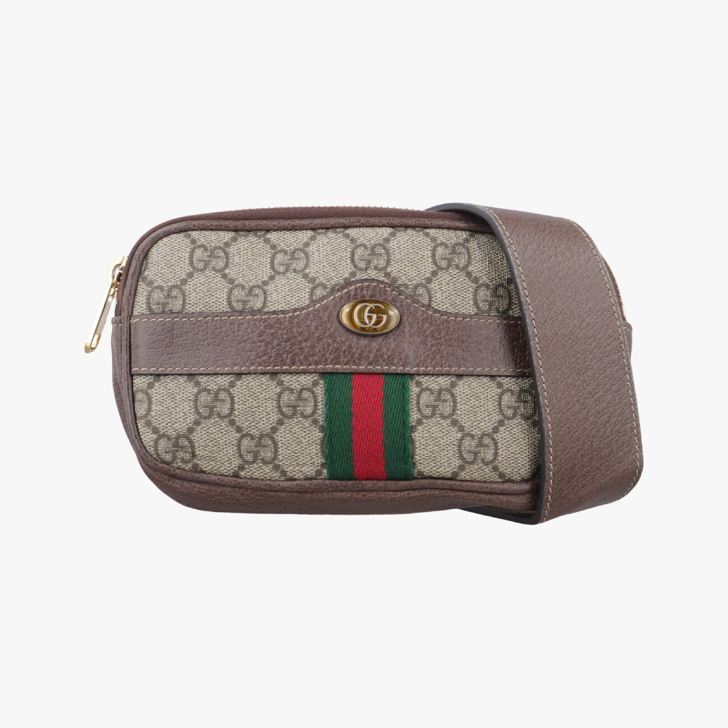 GUCCI Ophidia Brown x Multicolor PVC Coated Canvas x Leather 519308 Shoulder Bag