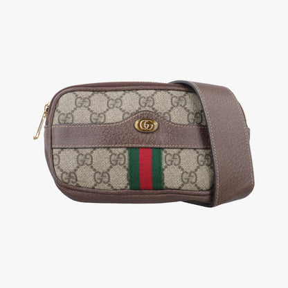GUCCI Ophidia Brown x Multicolor PVC Coated Canvas x Leather 519308 Shoulder Bag