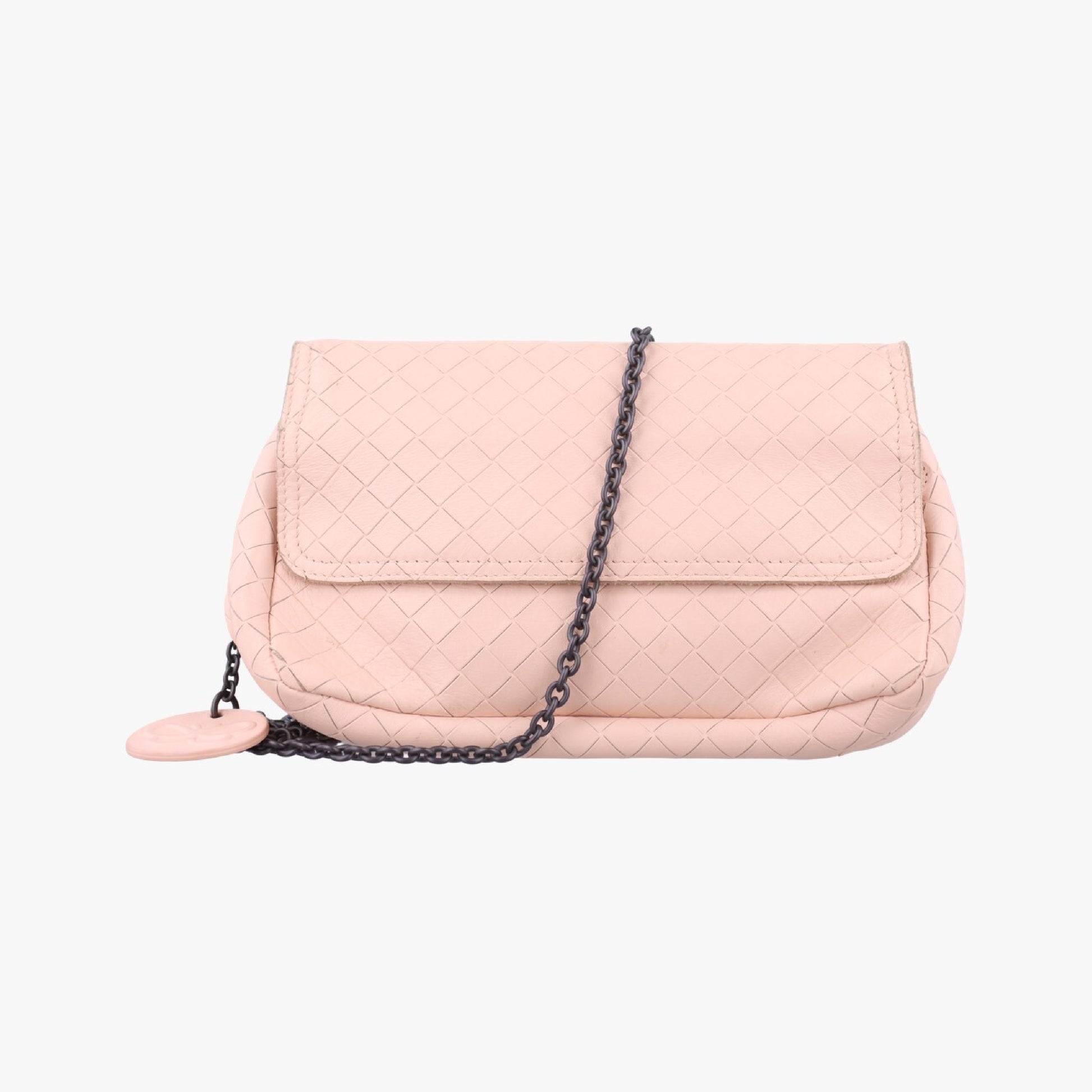 BOTTEGA VENETA Intrecciato Pink Lambskin B04022220Y Shoulder Bag