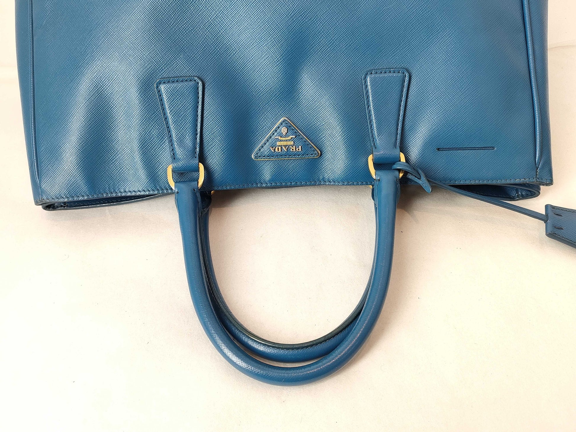 PRADA PRADA Saffiano Bag Blue Women's Handbag