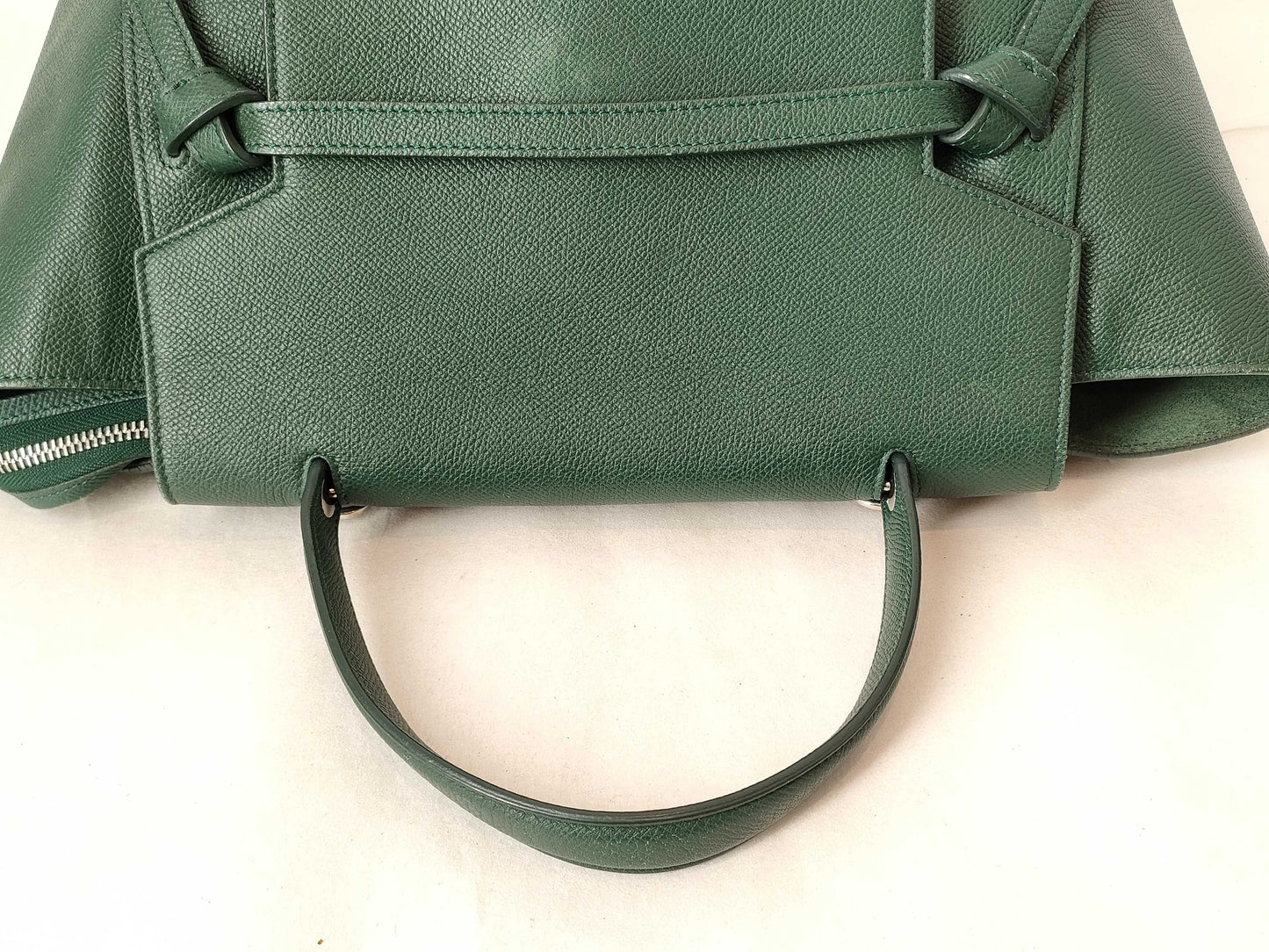 CELINE CELINE Belt Bag Mini Leather Purse Green Handbag