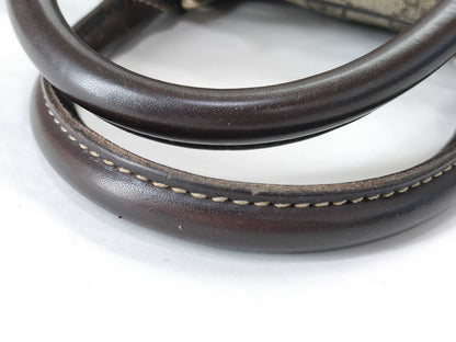 GUCCI GG Supreme GUCCI GG Pattern PVC Briefcase Leather Business Bag