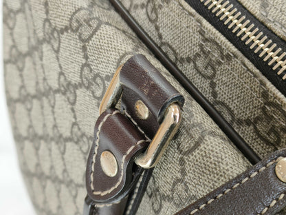 GUCCI GG Supreme GUCCI GG Pattern PVC Briefcase Leather Business Bag