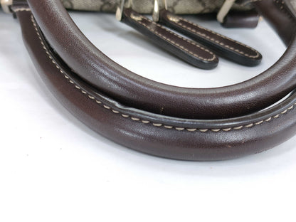 GUCCI GG Supreme GUCCI GG Pattern PVC Briefcase Leather Business Bag