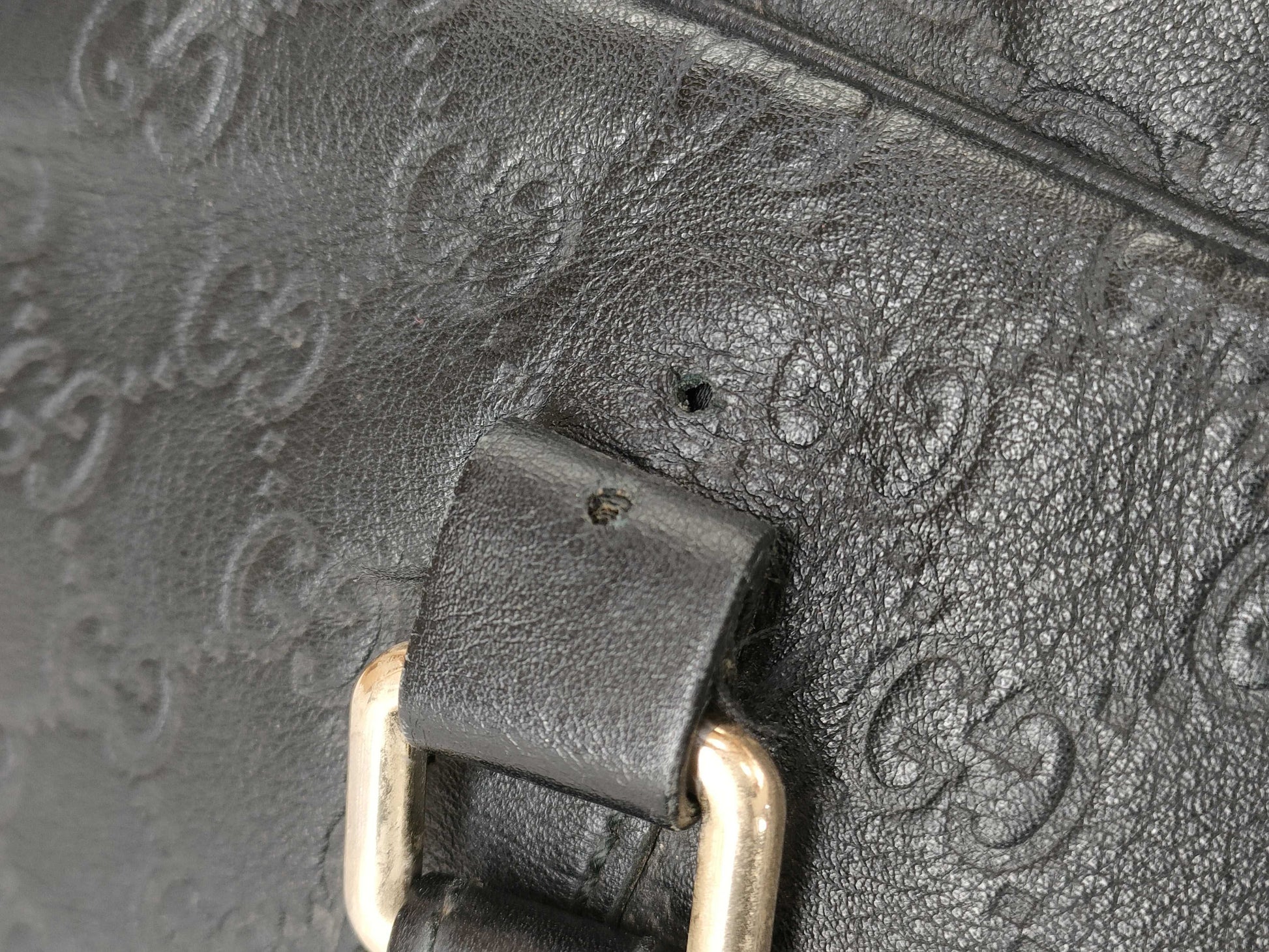 GUCCI Gucci Sima GUCCI Gucci Sima Briefcase Leather Black Business Bag