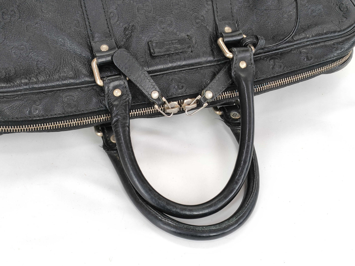 GUCCI Gucci Sima GUCCI Gucci Sima Briefcase Leather Black Business Bag