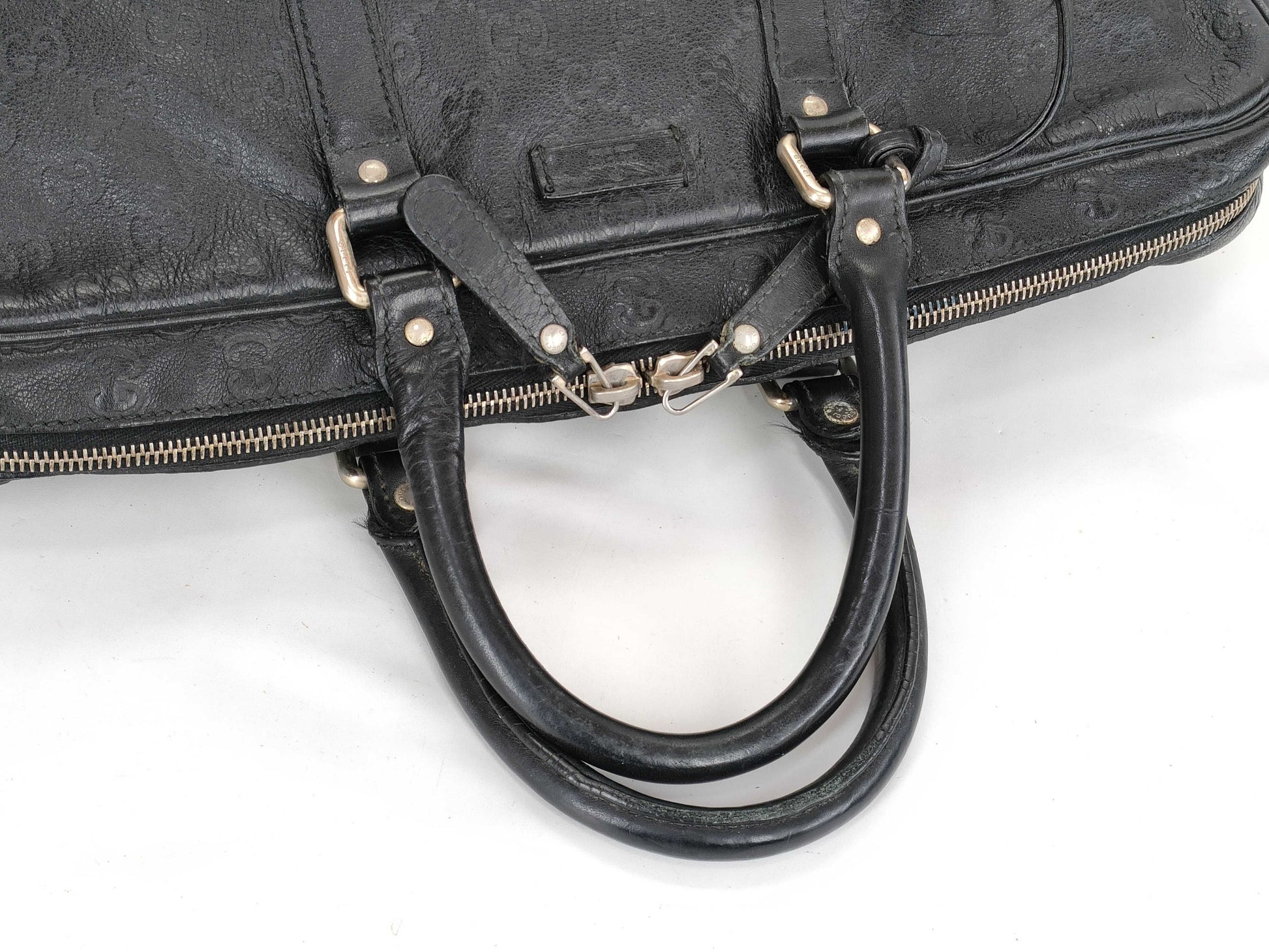 GUCCI Gucci Sima GUCCI Gucci Sima Briefcase Leather Black Business Bag