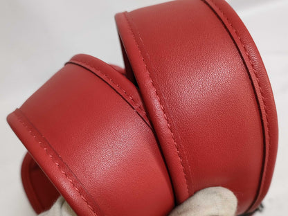 MCM MCM Logo Backpack Rucksack Red Leather Silver Hardware Rucksack