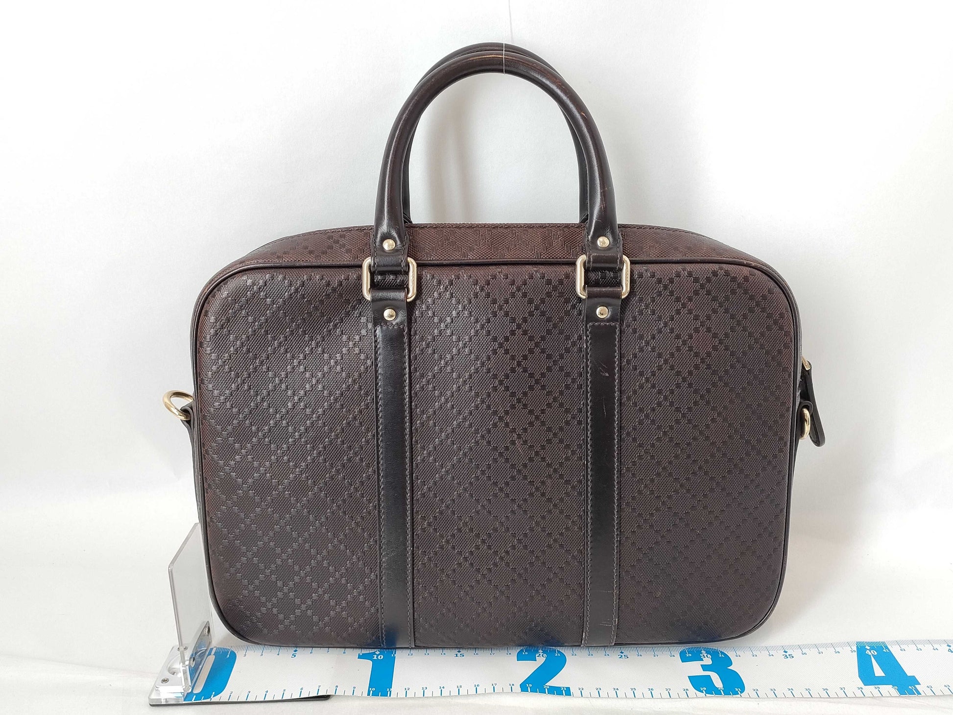 GUCCI GG Imprime GUCCI GG Imprime Briefcase Brown Handbag