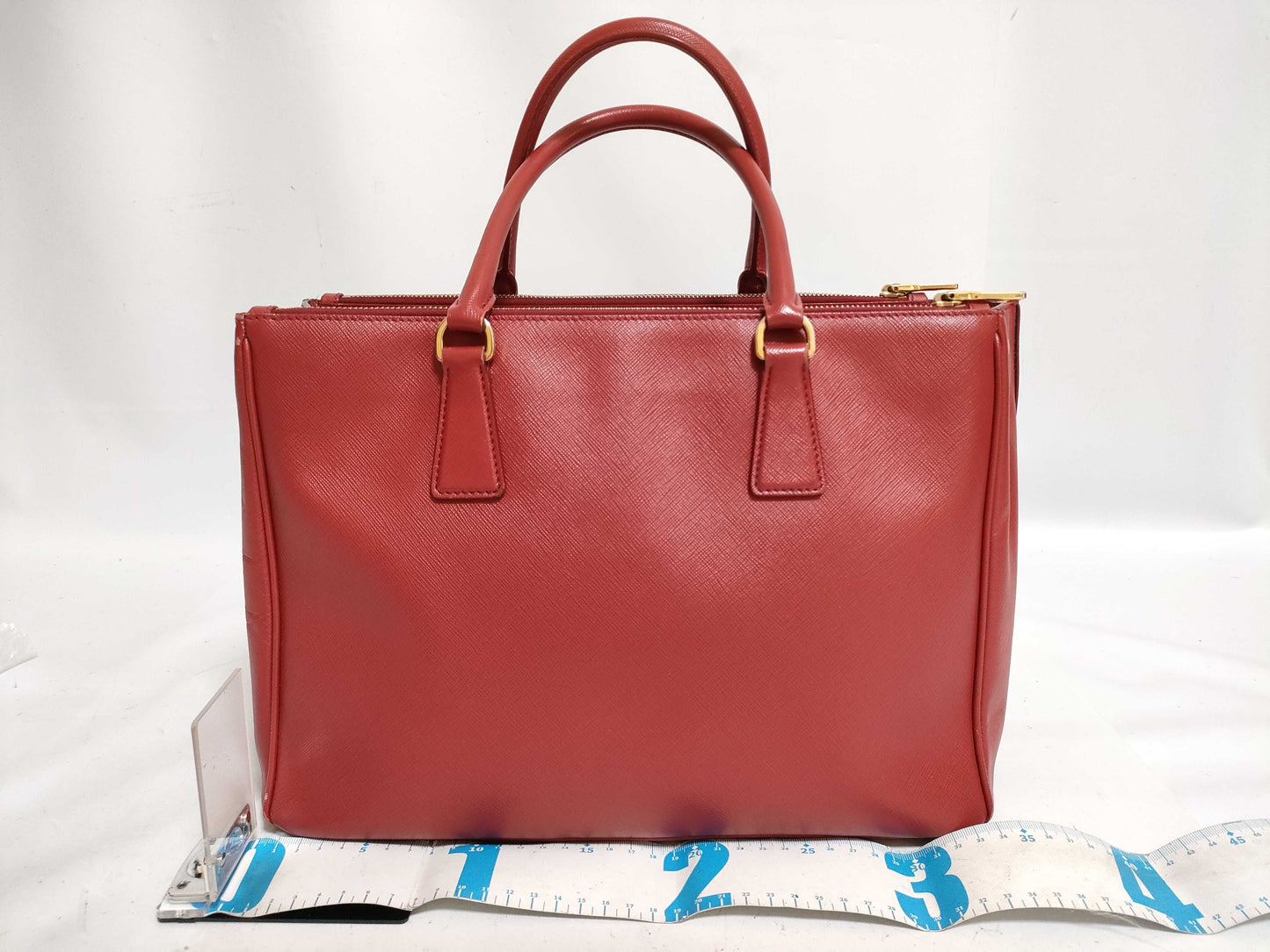 PRADA PRADA Prada Saffiano 2-Way Handbag Red Handbag