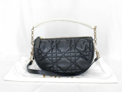 Dior DIOR Quilted 2-Way Mini Bag Black Shoulder Bag