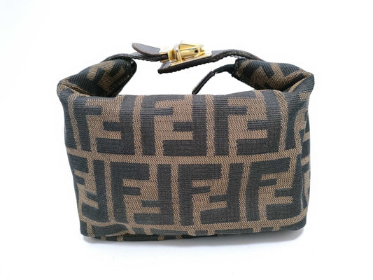 FENDI Zucca Pattern Fendi Zucca Vanity Pouch Mini Vanity Vanity Bag