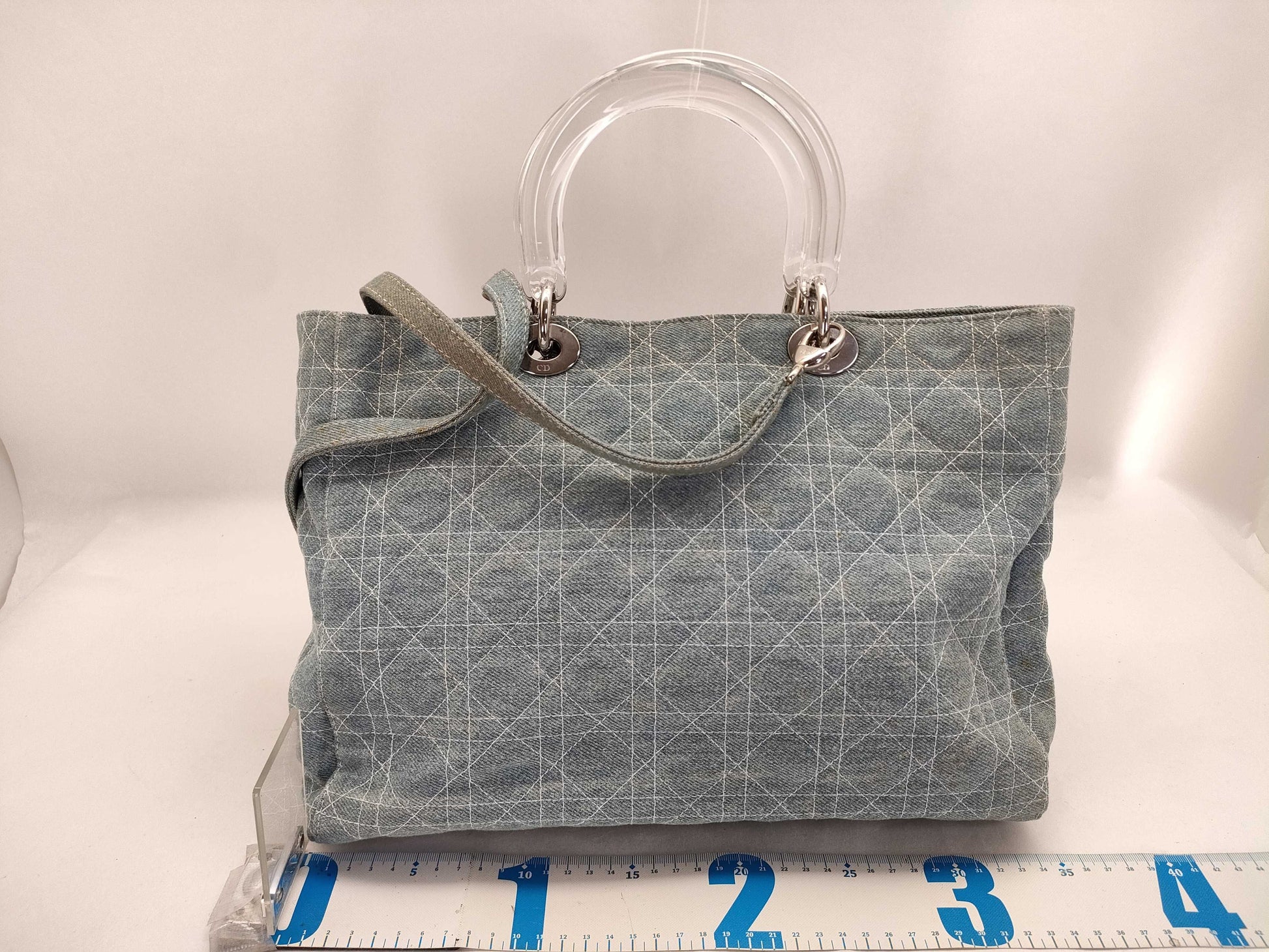 Dior Lady Dior Denim Lady Dior 2way Handbag Shoulder Handbag