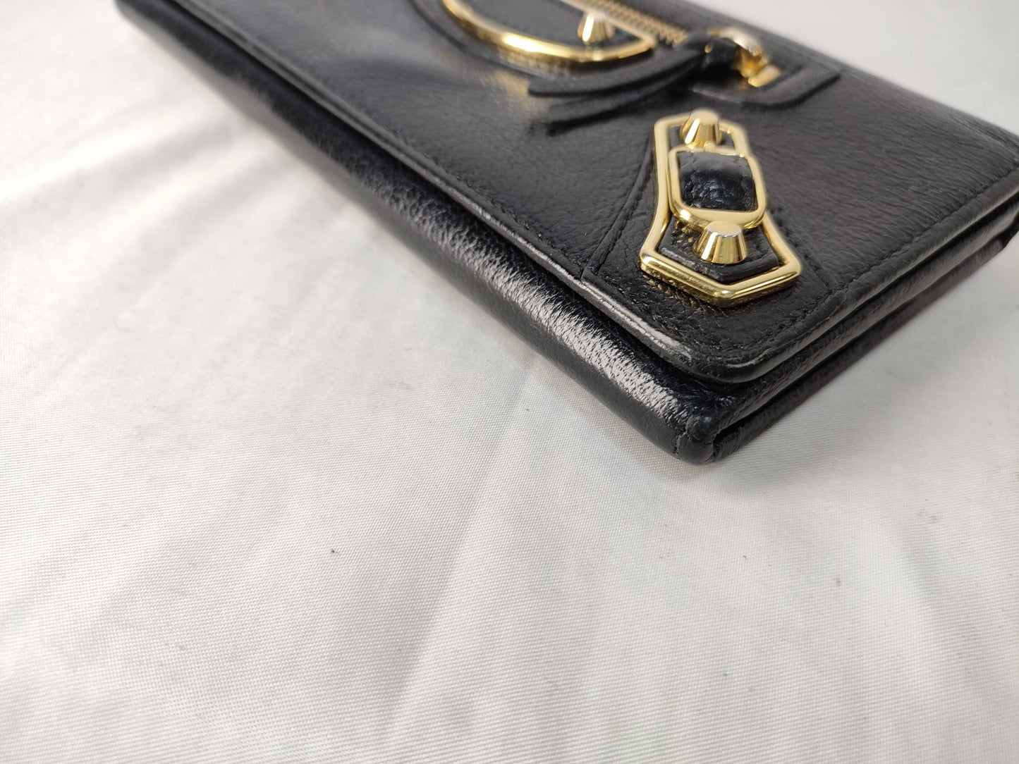 BALENCIAGA Bi-Fold Long Wallet Leather Wallet