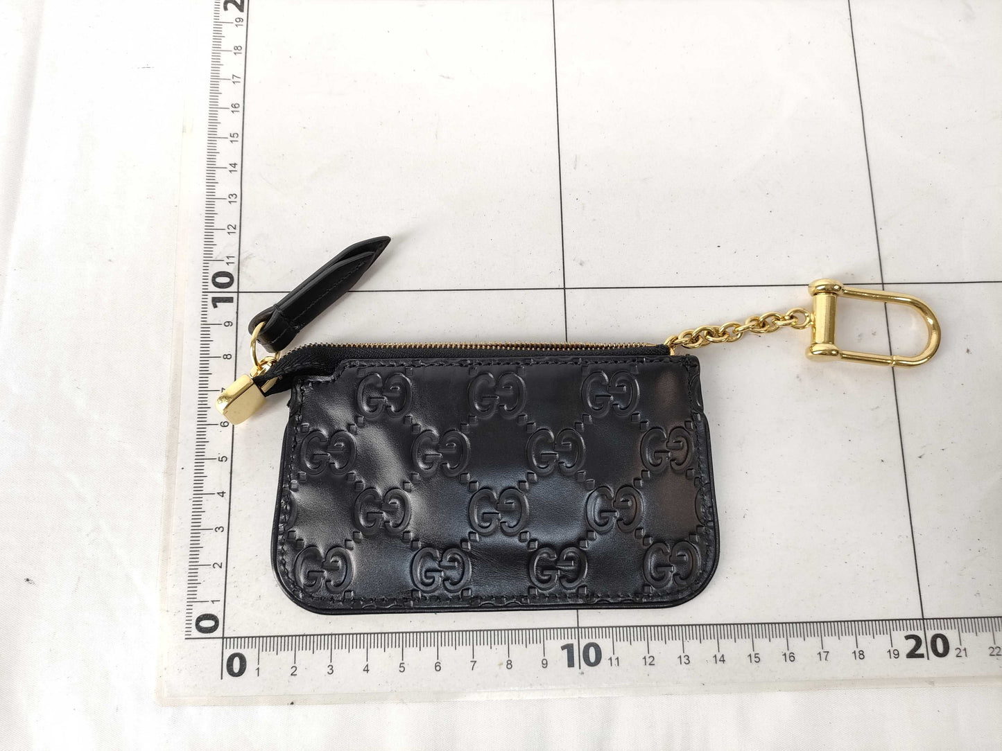 GUCCI Gucci GG Embossed Keyring Coin Case Coin Case Coin Case