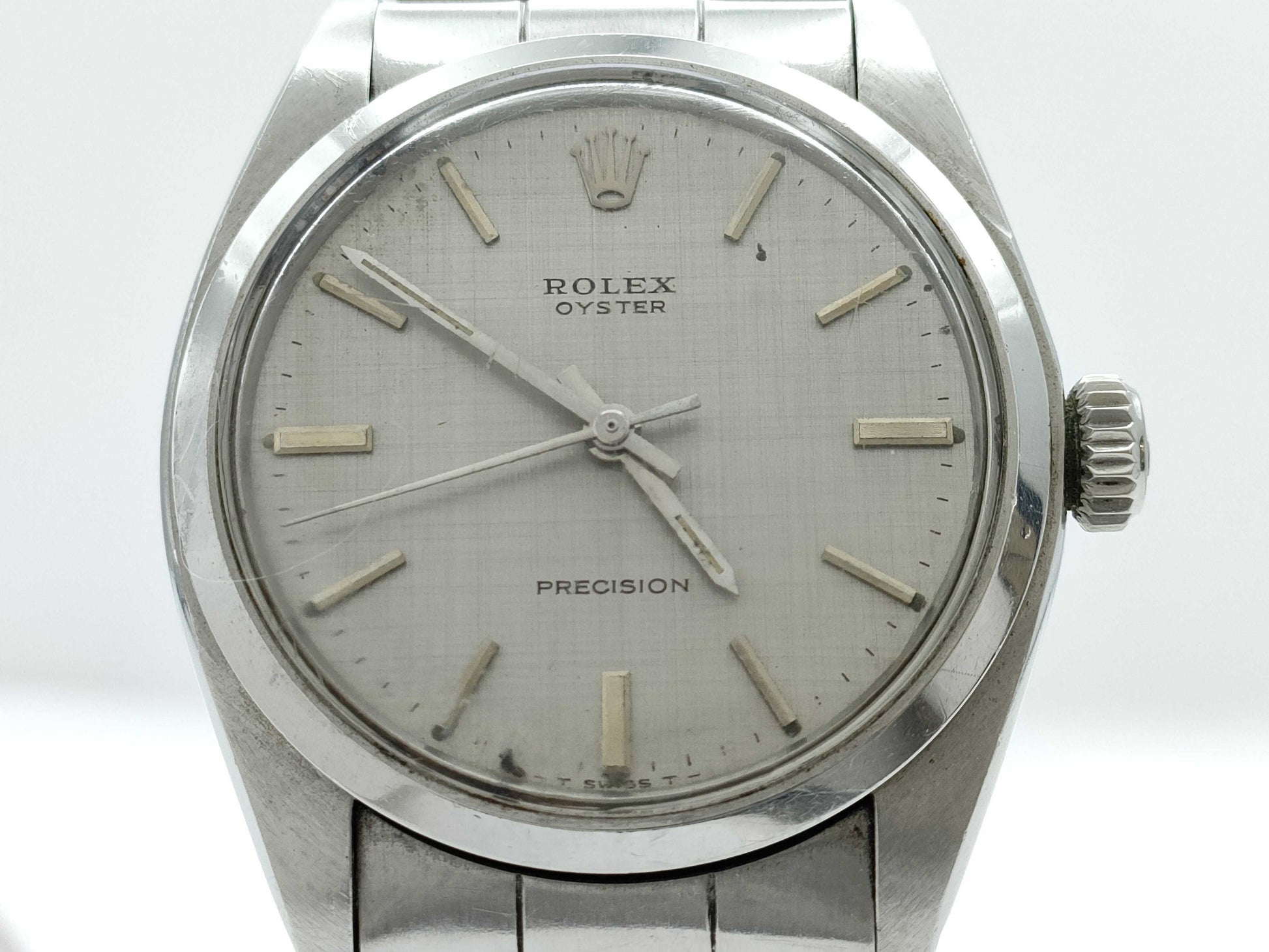 ROLEX 6426 2855355 Silver Dial Oyster Breath Boys Watch