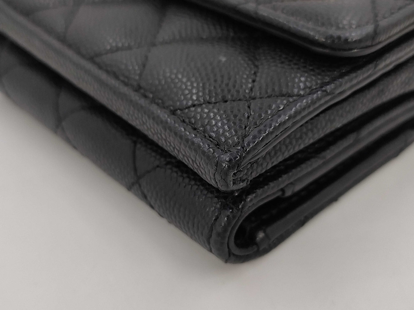 CHANEL Matlasse Small Flap Wallet Caviar Skin Wallet