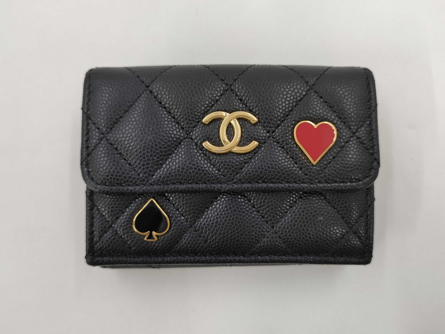 CHANEL Matlasse Small Flap Wallet Caviar Skin Wallet