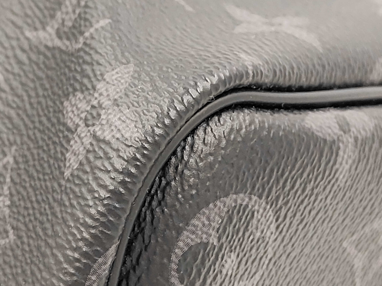 LOUIS VUITTON Monogram Eclipse Kipol Bandriere Boston Bag