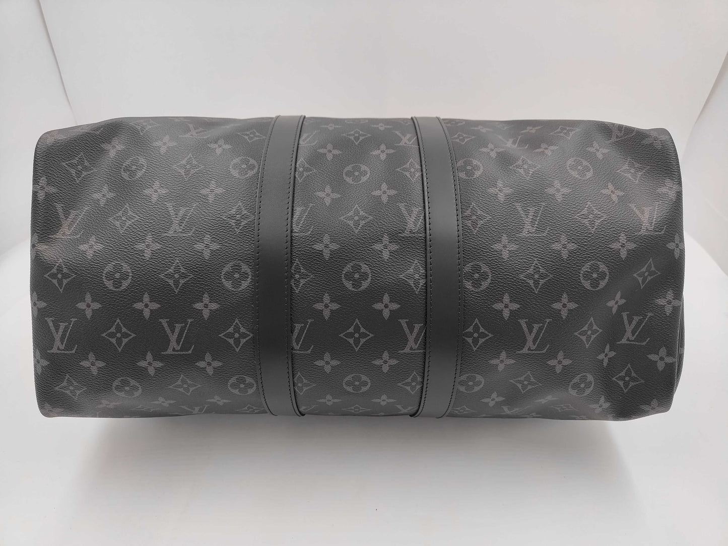 LOUIS VUITTON Monogram Eclipse Kipol Bandriere Boston Bag