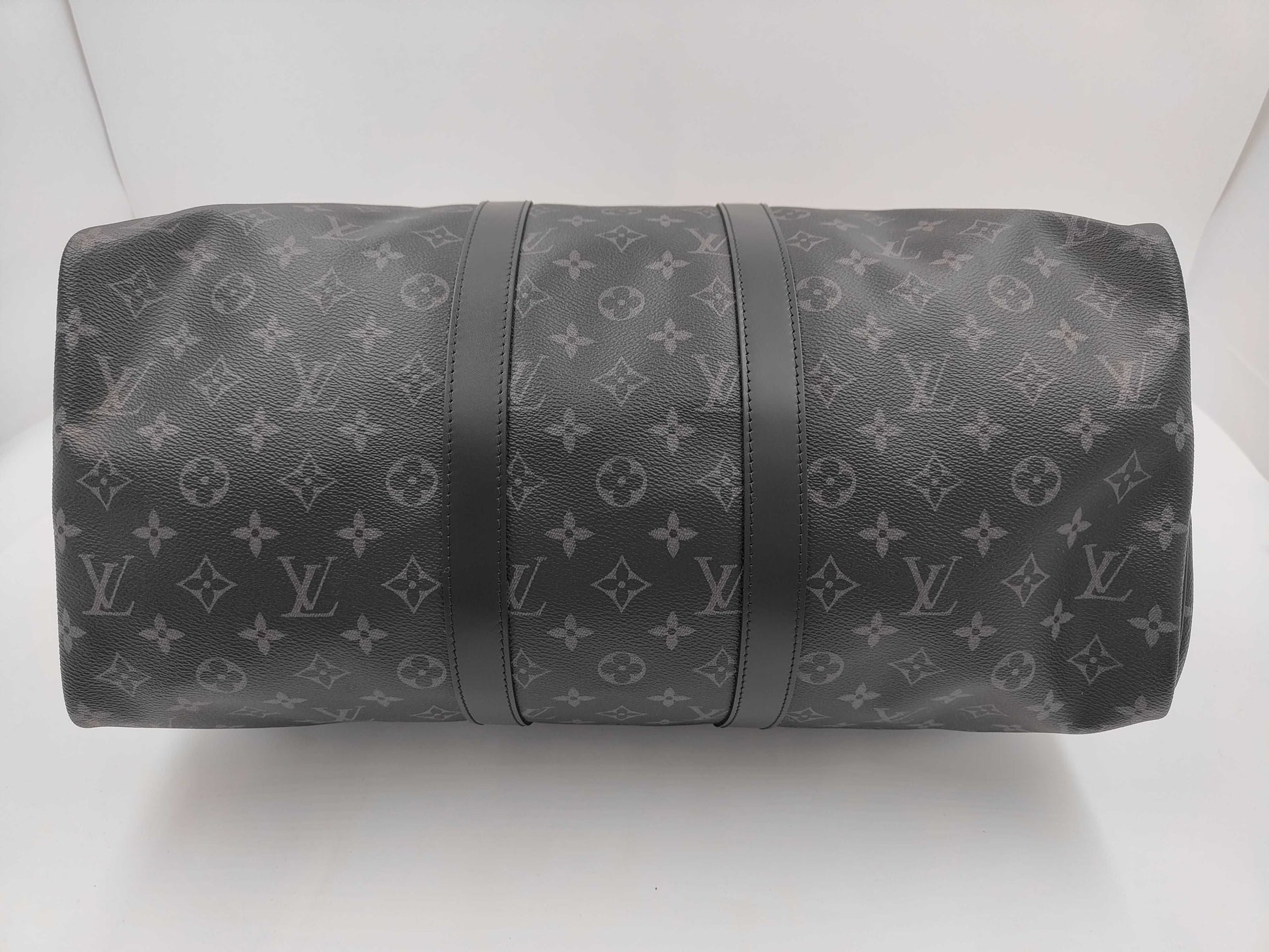 LOUIS VUITTON Monogram Eclipse Kipol Bandriere Boston Bag