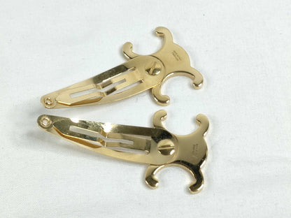 CELINE CELINE Triomphe Gold Hairpin Hair Accessories Hair Accessories