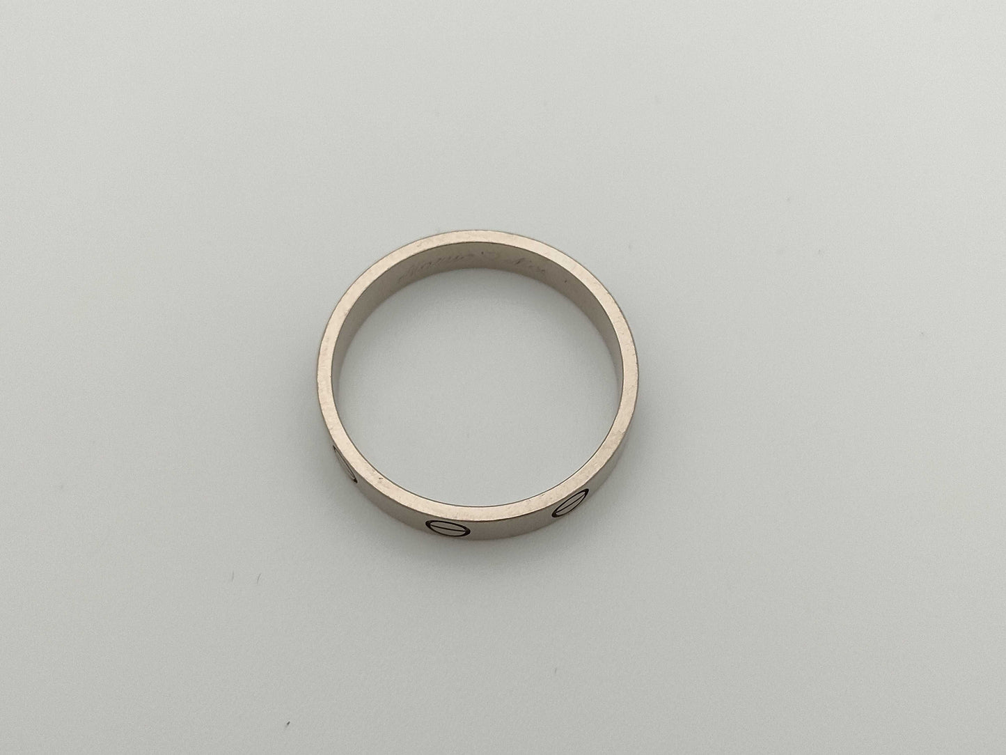 Cartier Mini Love #58 WG Au750 3.8g Ring 