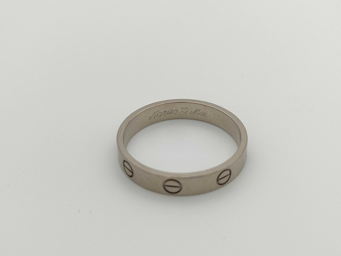 Cartier Mini Love #58 WG Au750 3.8g Ring 