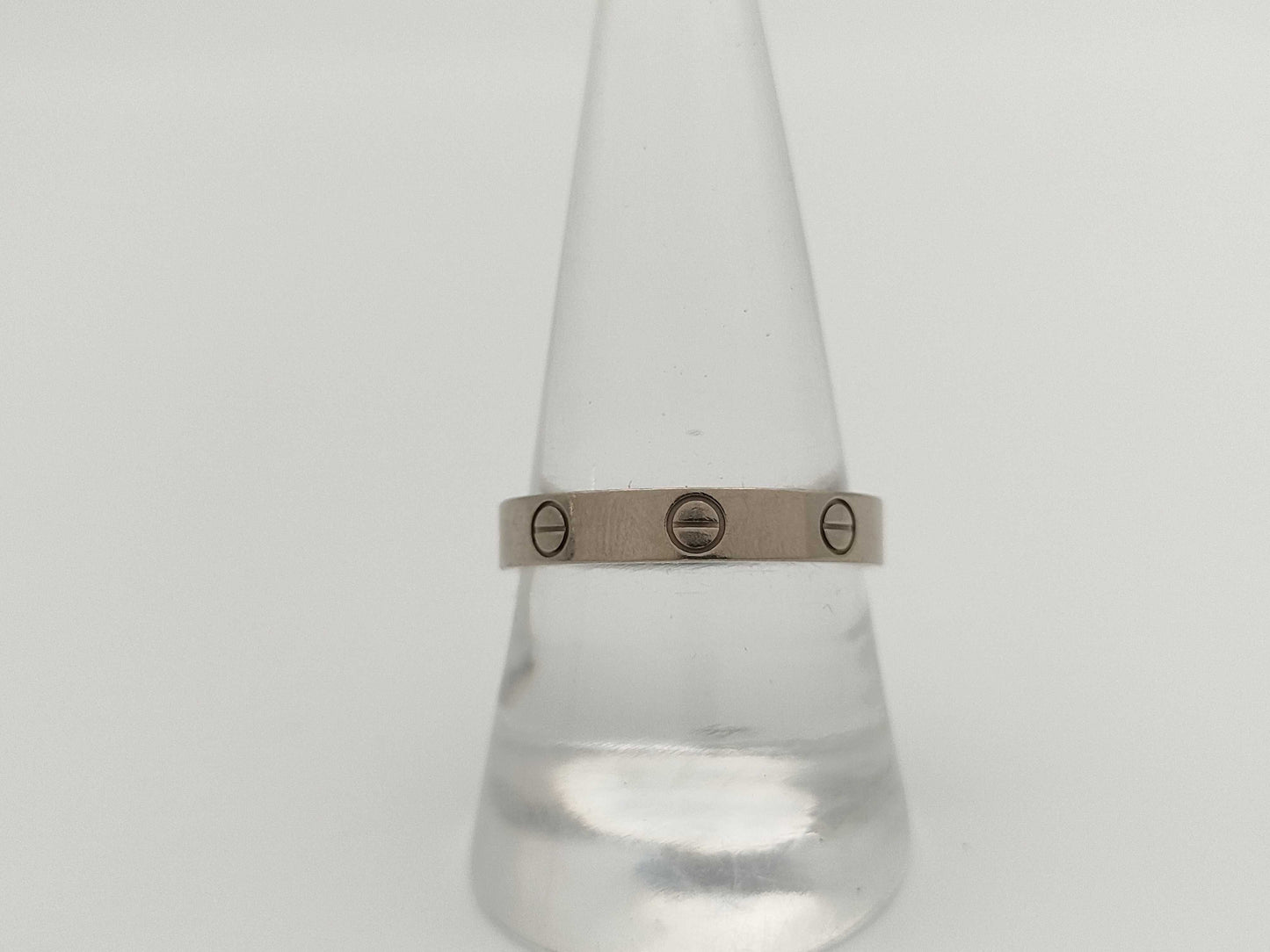 Cartier Mini Love #58 WG Au750 3.8g Ring 