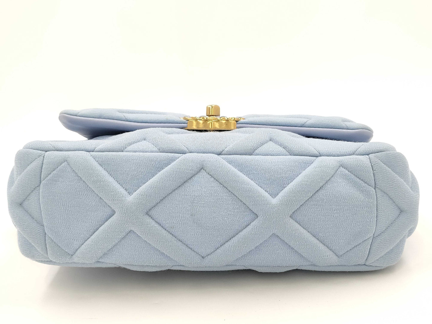 CHANEL 19 Cotton Jersey 2way Handbag Shoulder Bag