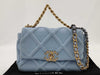 CHANEL 19 Cotton Jersey 2way Handbag Shoulder Bag