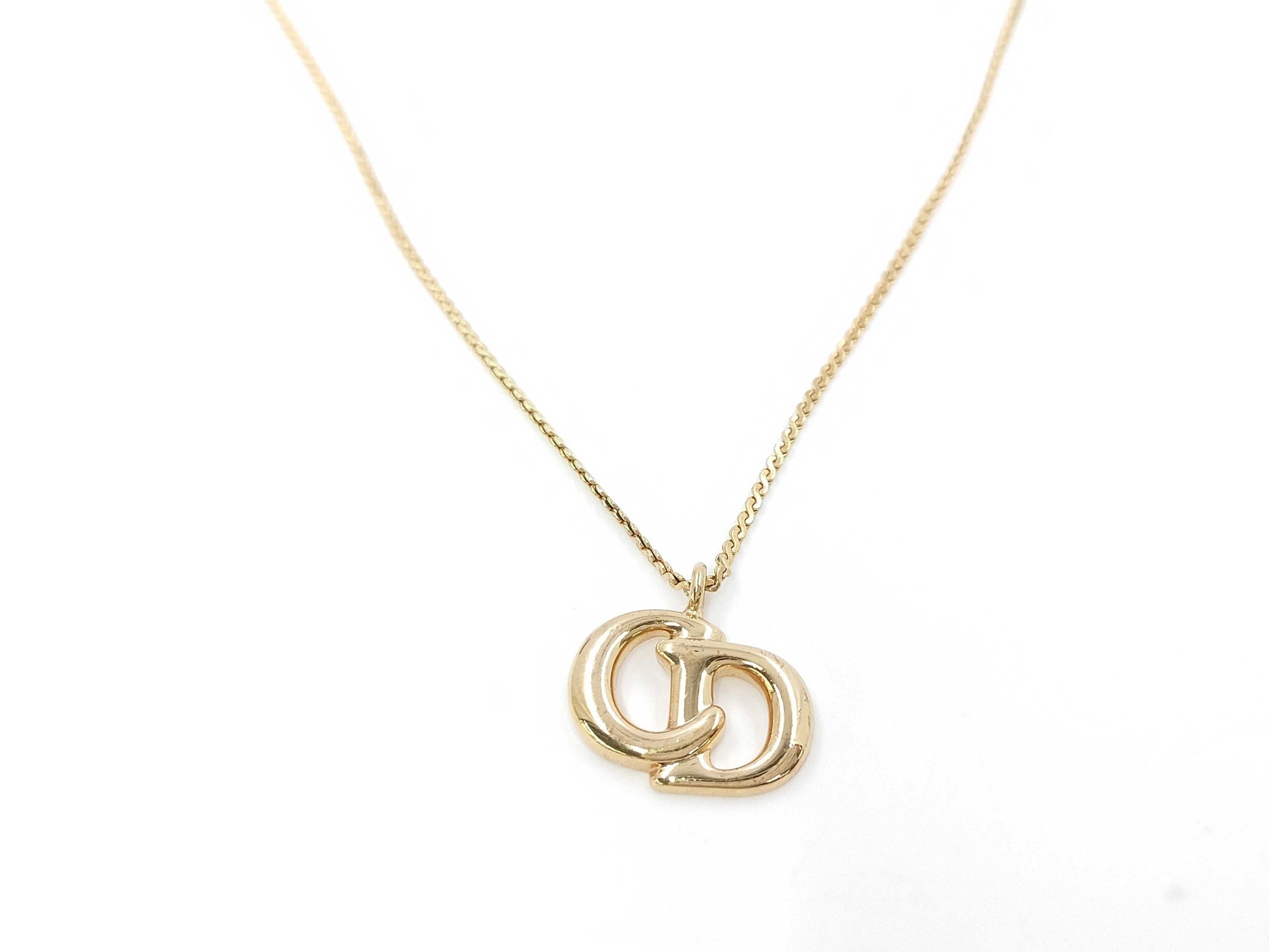 Dior Gold Logo Necklace Necklace