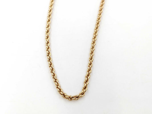 Dior Gold Oval Logo Necklace Necklace