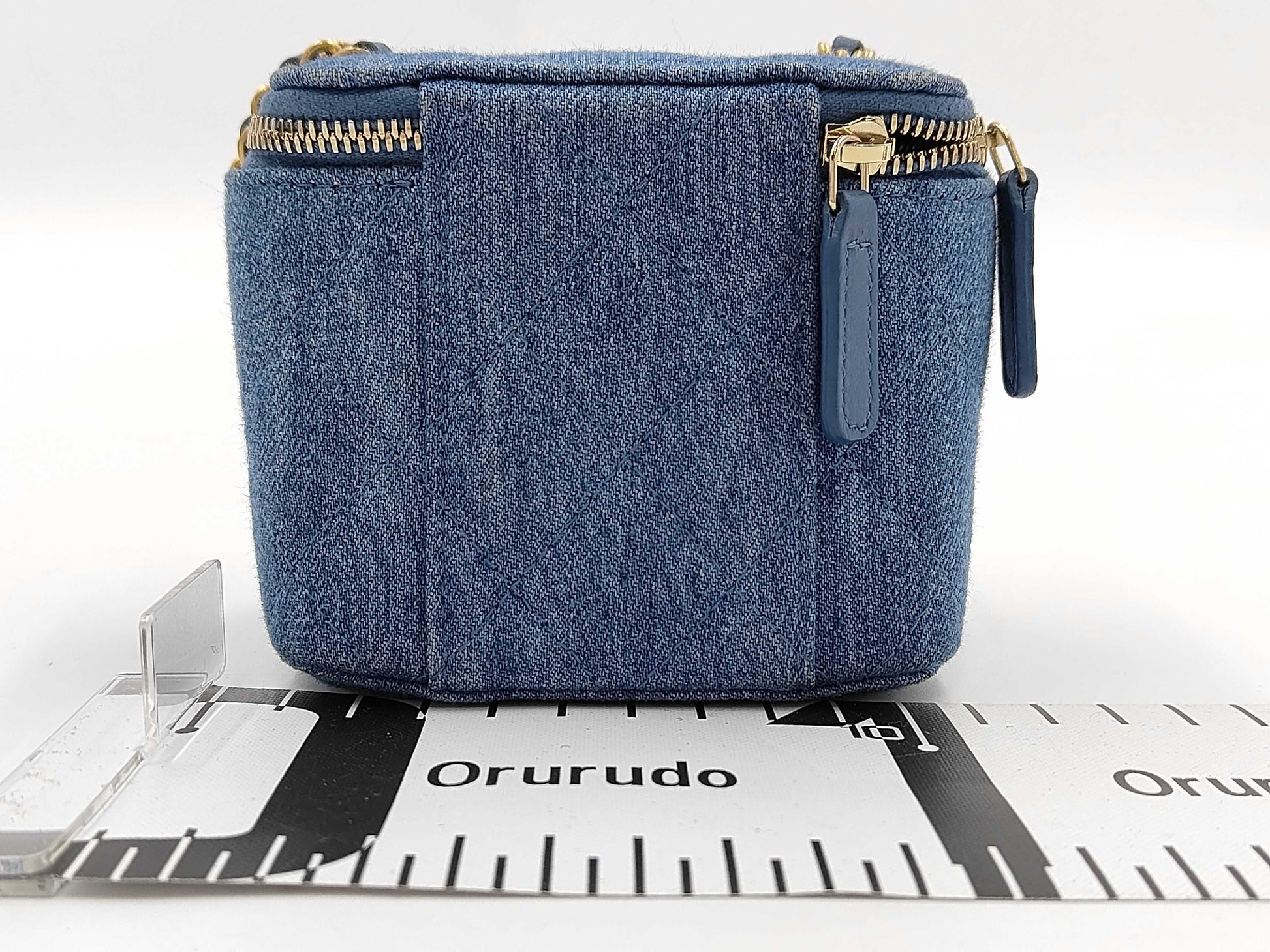 CHANEL Denim Vanity 31st Shoulder Bag